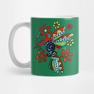 Tribal Hummingbird Mug